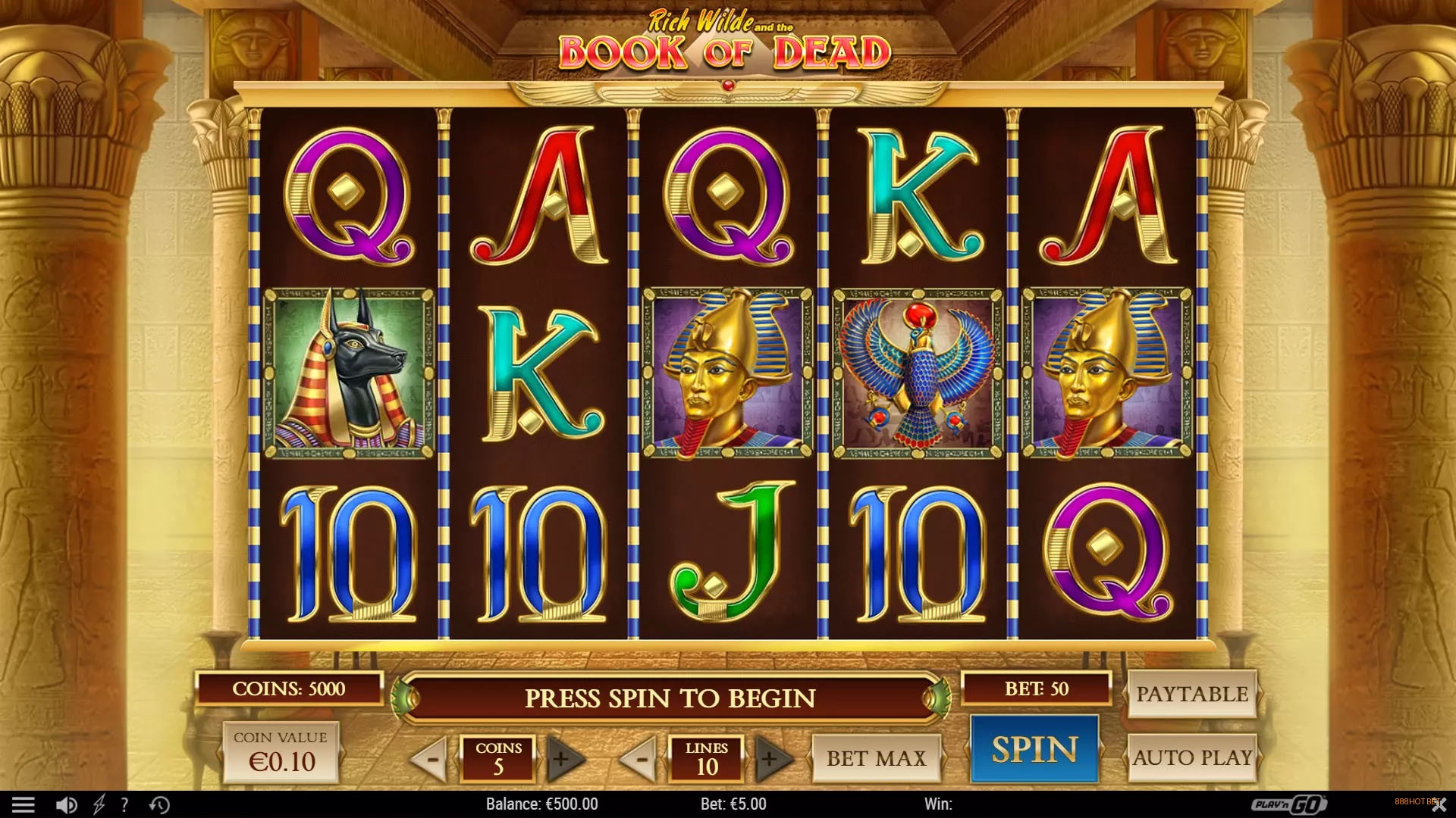 Jogo Book of Dead